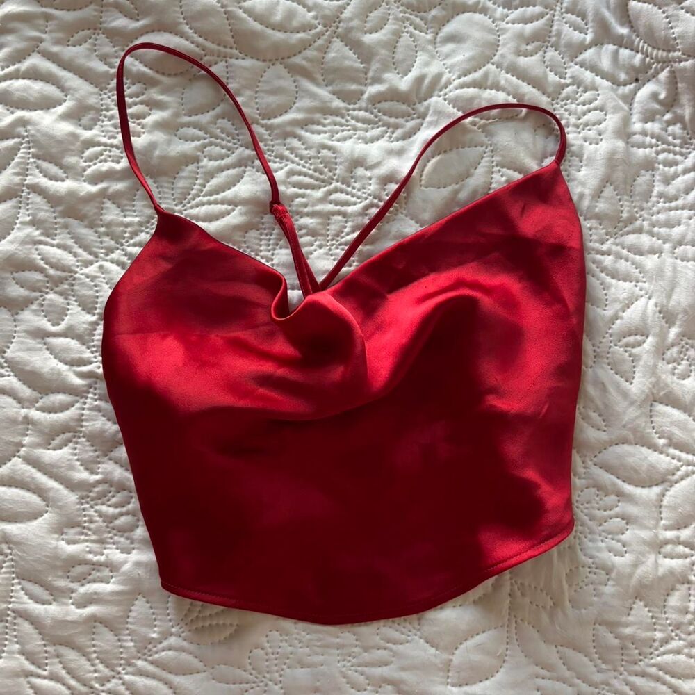 Garage Women's Red Crop-top